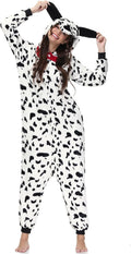 Clarisbelle Women's Dalmatian One Piece Pajama Animal Plush Costume