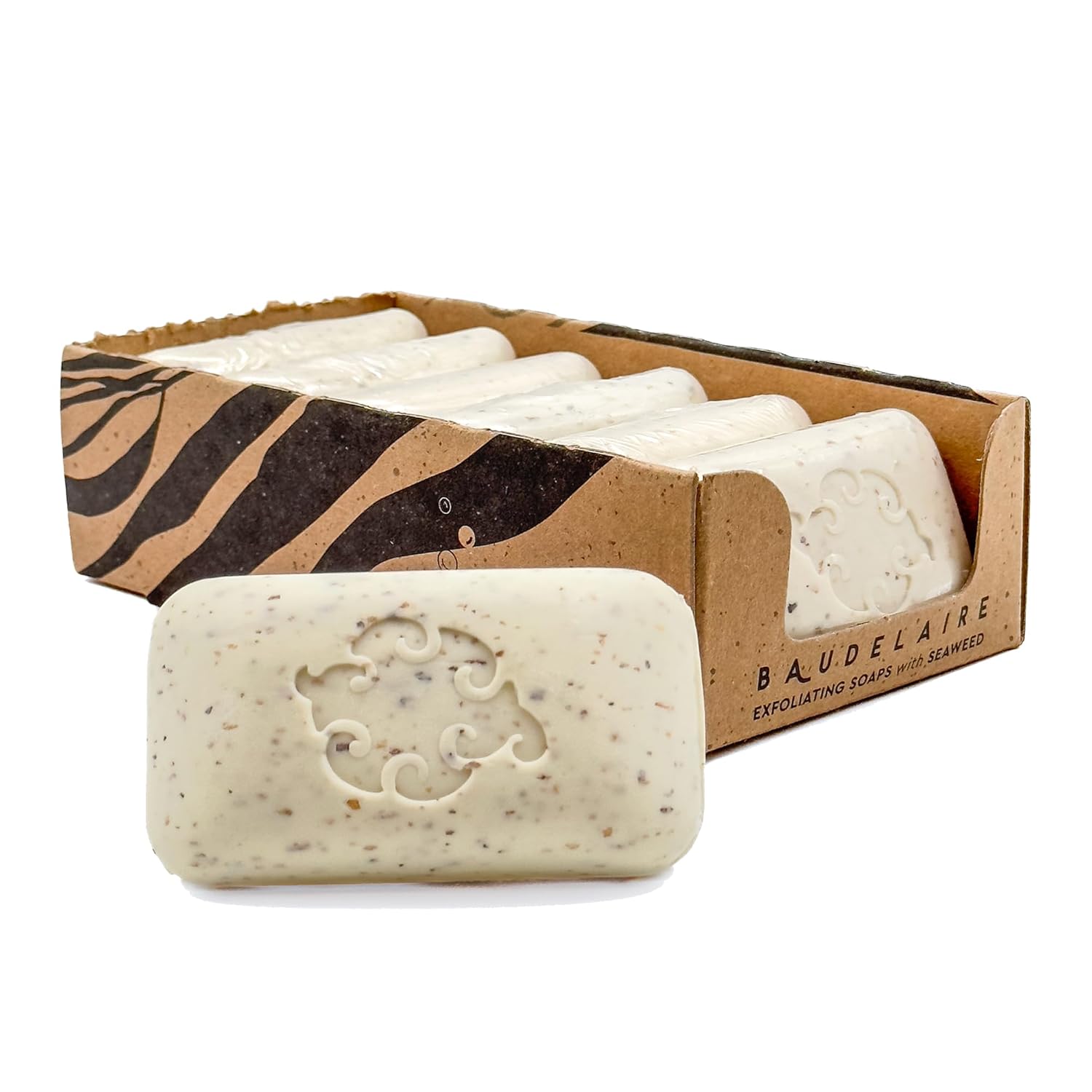 Baudelaire Exfoliating Mint Loofa Soap for Radiant Skin