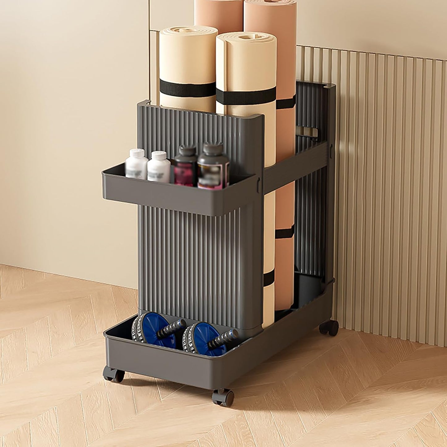 ZERNEIL Gym Storage Cart - Streamline Your Home Gym!