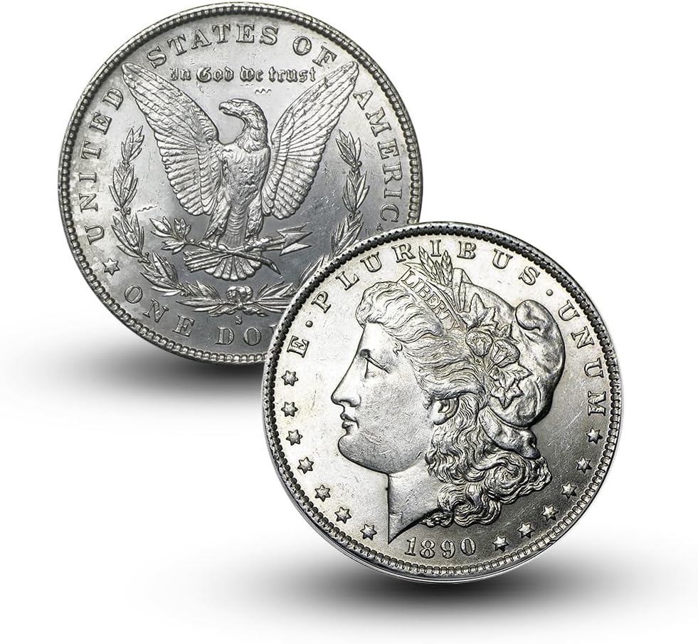 Antique 1890 S Morgan Silver Dollar Coins for Collectors