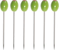 Cork Pops Green Olive Cocktail Picks - Set of 6