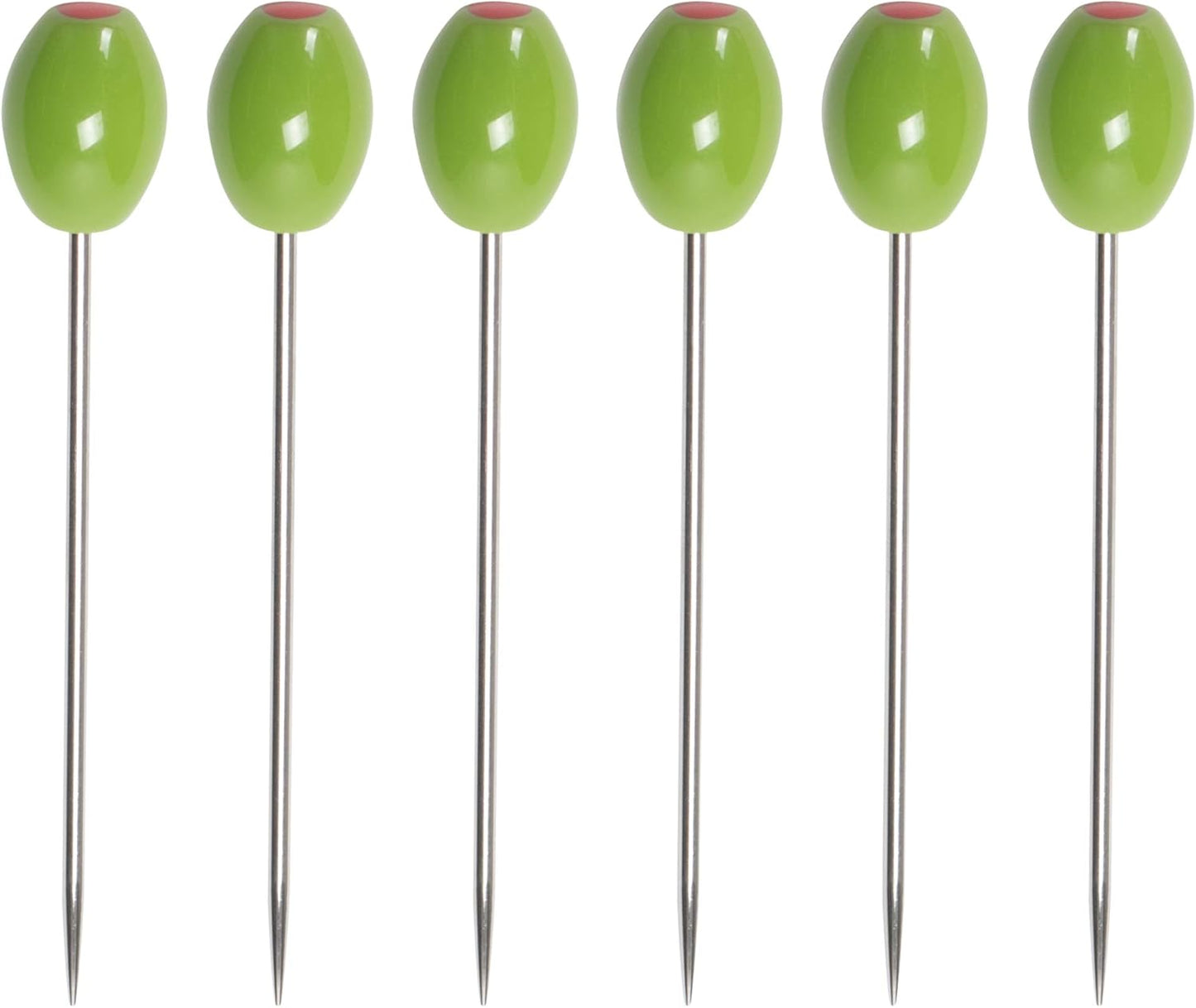 Cork Pops Green Olive Cocktail Picks - Set of 6