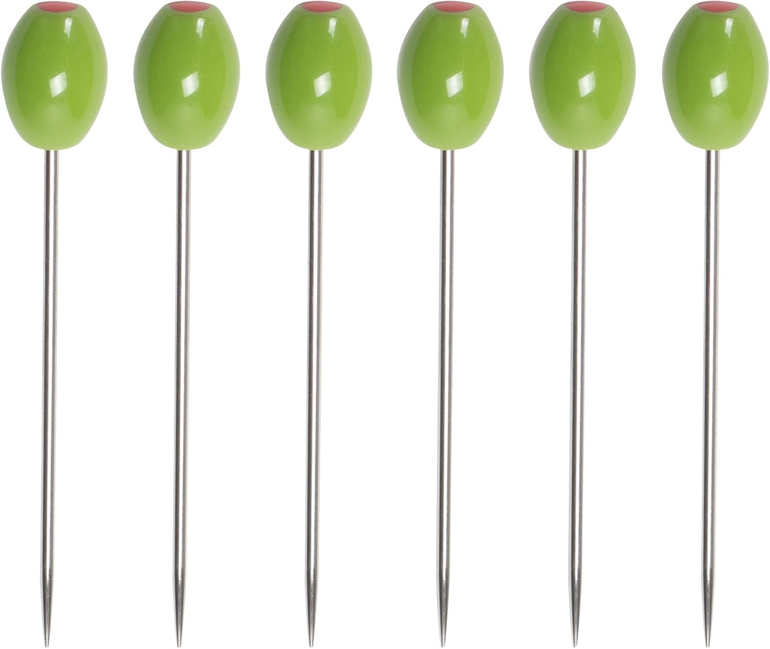 Cork Pops Green Olive Cocktail Picks - Set of 6