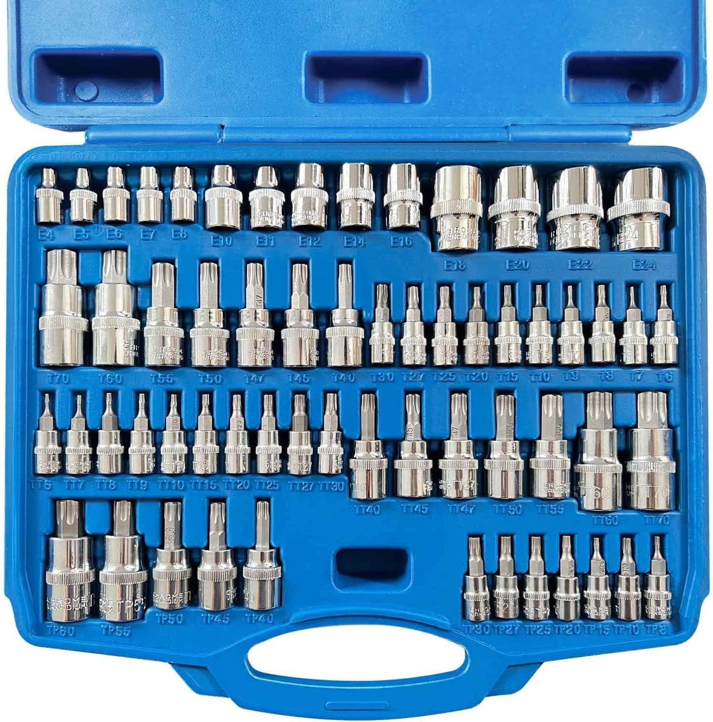 60-Piece Master Torx Bit Socket Set for Auto Repair Enthusiasts