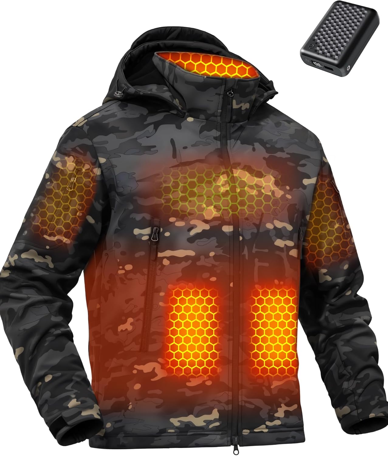 Wulcea Graphene Heated Soft Shell Jacket for Men - Ultimate Warmth