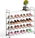 Expandable 5-Tier Shoe Rack for Closet - Adjustable 18-33 in