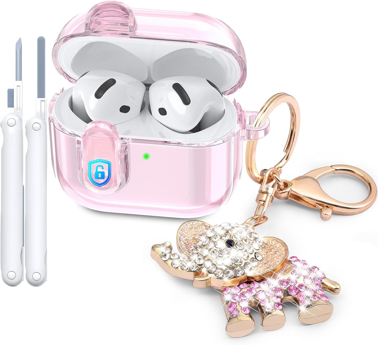 Clear TPU Airpods 4th Gen Case + Bonus Kit