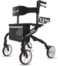 Super Lightweight Rollator Walker for Seniors - Foldable, 13 lb
