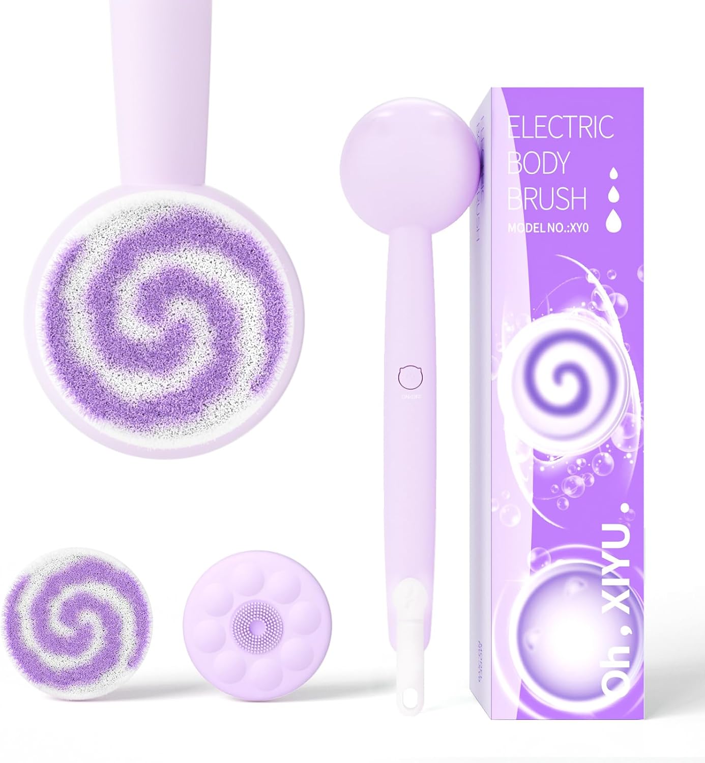 Electric Back Scrubber for Shower Cleansing & Massaging