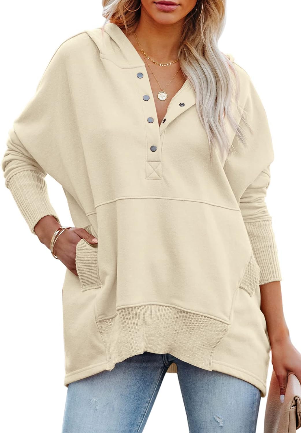 PRETTYGARDEN Women's Casual Long Sleeve Zipper Sweatshirt Tops