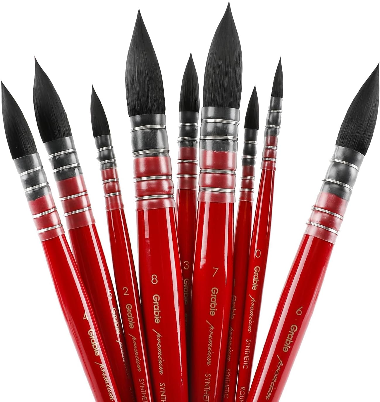 Grabie Professional Watercolor Paint Brushes for Artists and Hobbyists