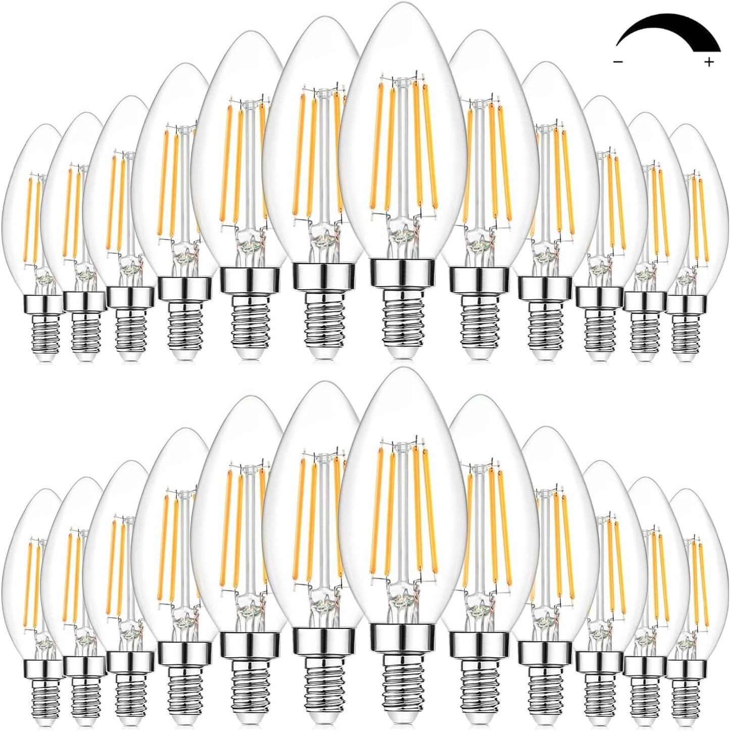 Dimmable E12 LED Candelabra Bulbs 60W Equivalent for Home