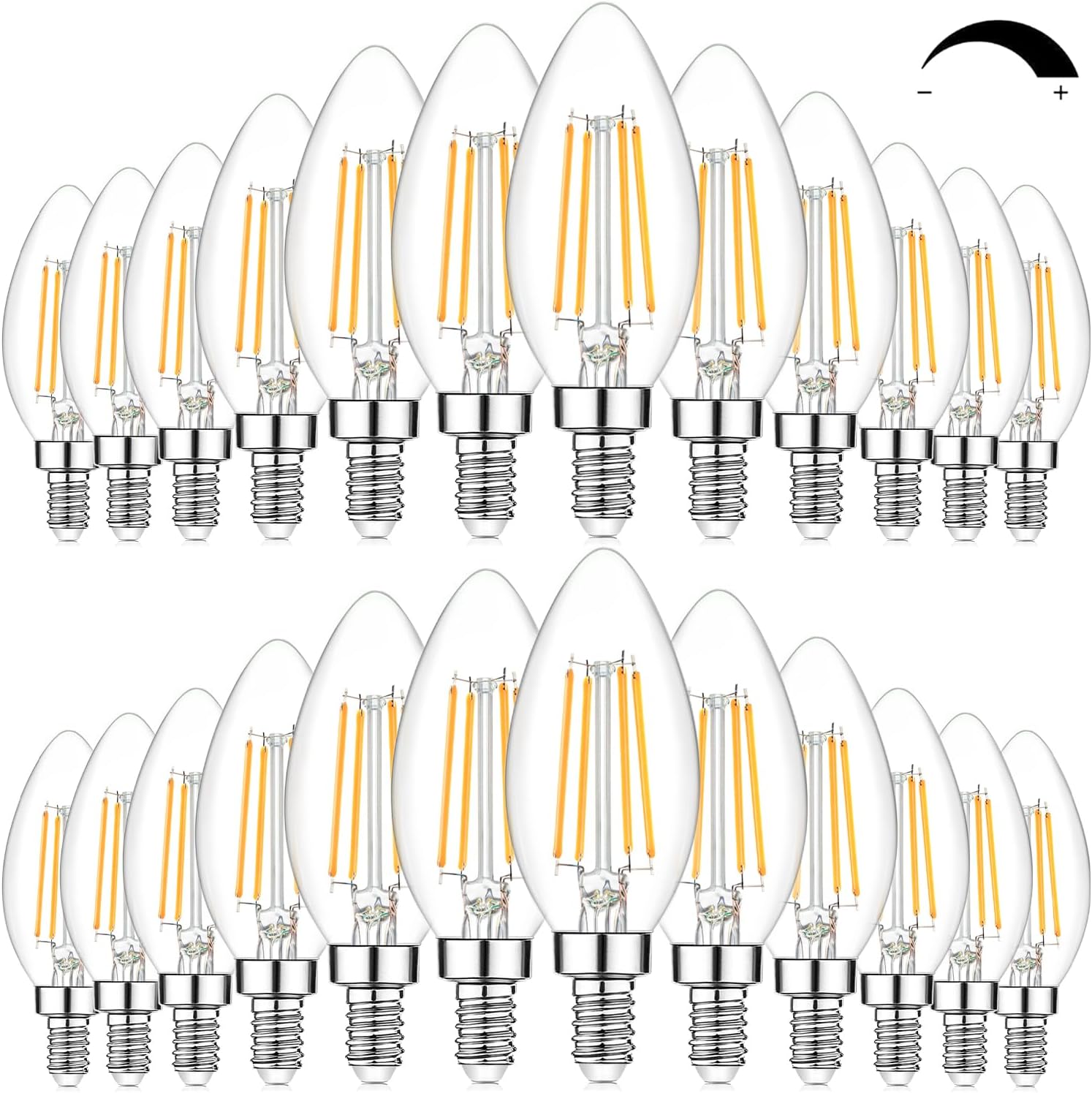Dimmable E12 LED Candelabra Bulbs 60W Equivalent for Home