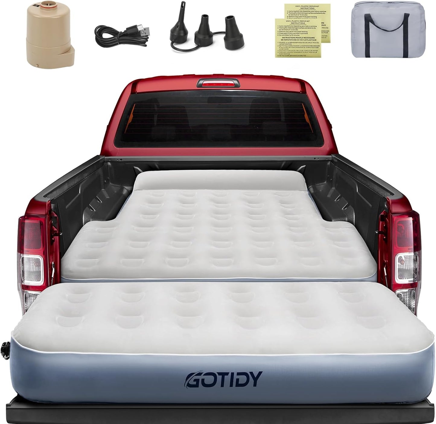 Inflatable Truck Bed Mattress for Tacoma and Jeep Gladiator