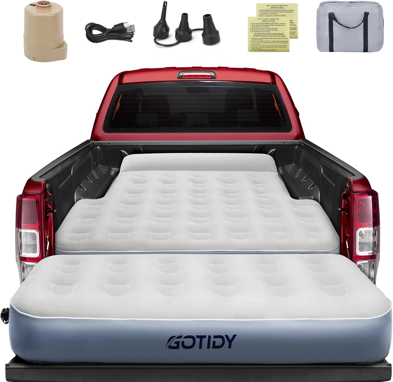 Inflatable Truck Bed Mattress for Tacoma and Jeep Gladiator