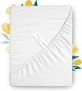 Carressa Linen King Fitted Sheet - 100% Egyptian Cotton Luxury