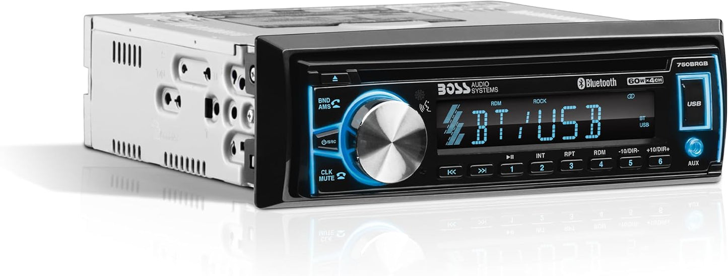 BOSS Audio Systems 750BRGB Car Stereo with Bluetooth and USB