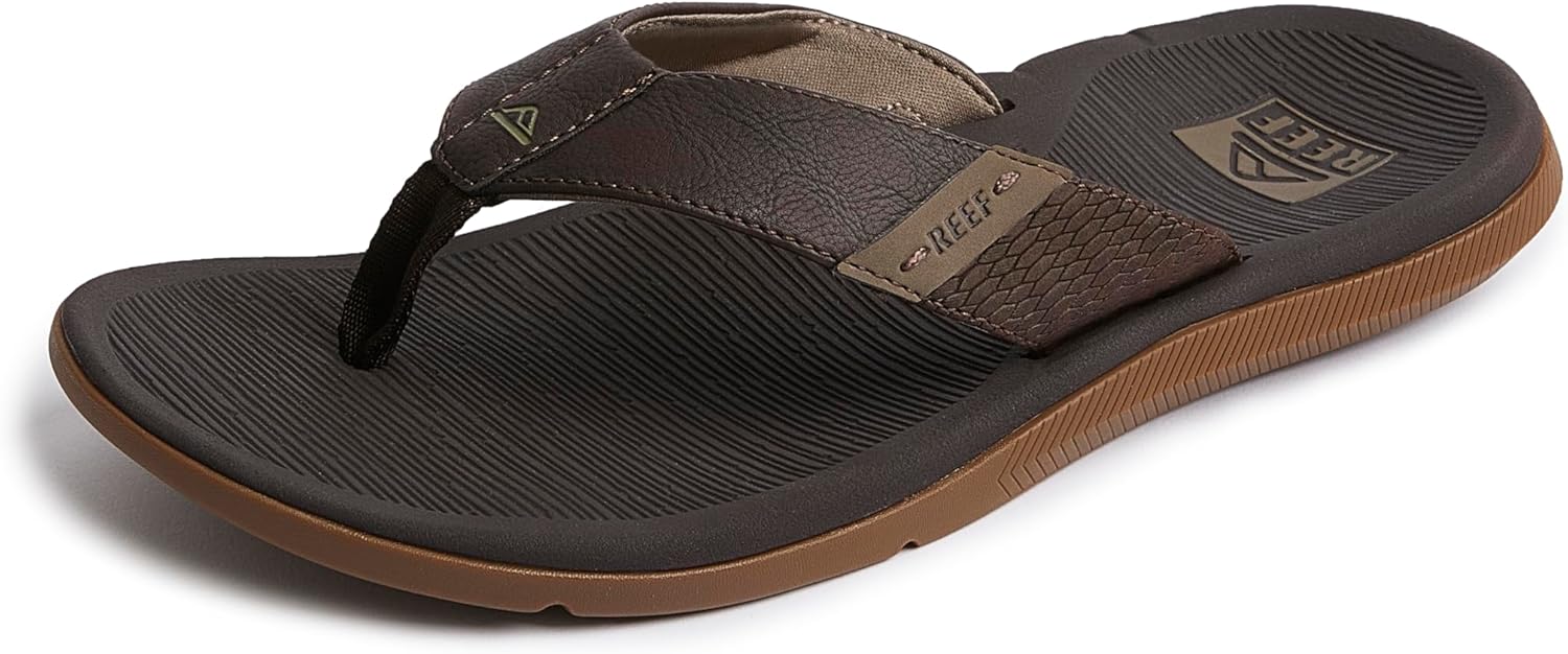 REEF Santa Ana Men's Flip Flop with Arch Support and Comfort