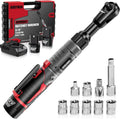 Alloyman 3/8ft Cordless Ratchet Wrench Set, 60 ft-lbs - Compact Power