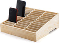 Lawei 36-Grid Wooden Phone Holder: Efficient Desk Organizer