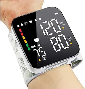 Blood Pressure Monitor Automatic Wrist BP Machine with Voice