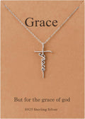Lcherry Faith Cross Pendant Necklace for Women - Grace Inside Cross