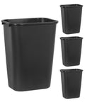 Rubbermaid 41QT Trash Bins - Pack of 4, Ideal for Home/Office