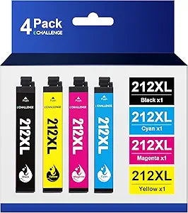Remanufactured 212xl Ink Cartridges for Epson Printers Combo