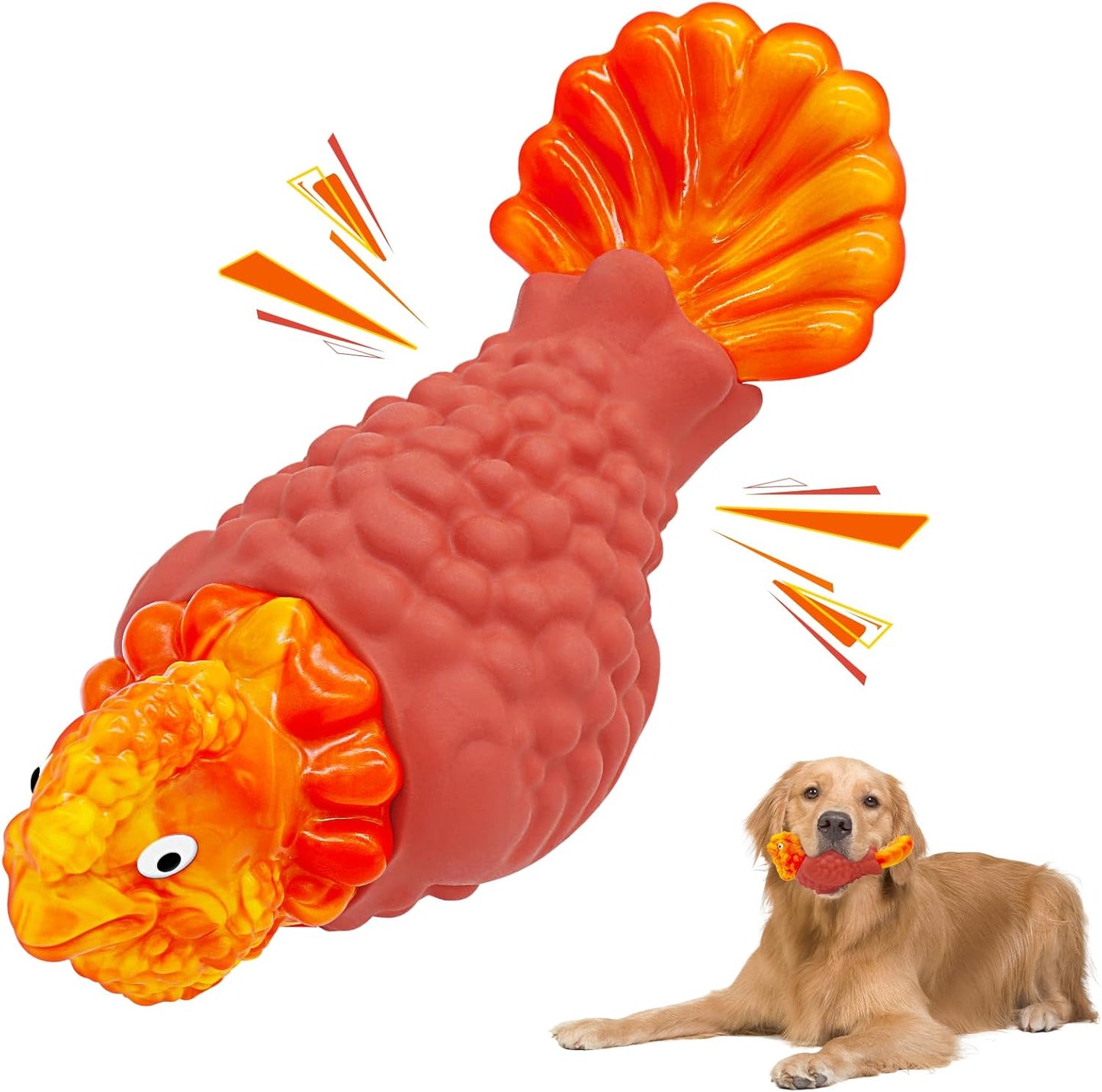 Indestructible Turkey Squeaky Toy for Chewers