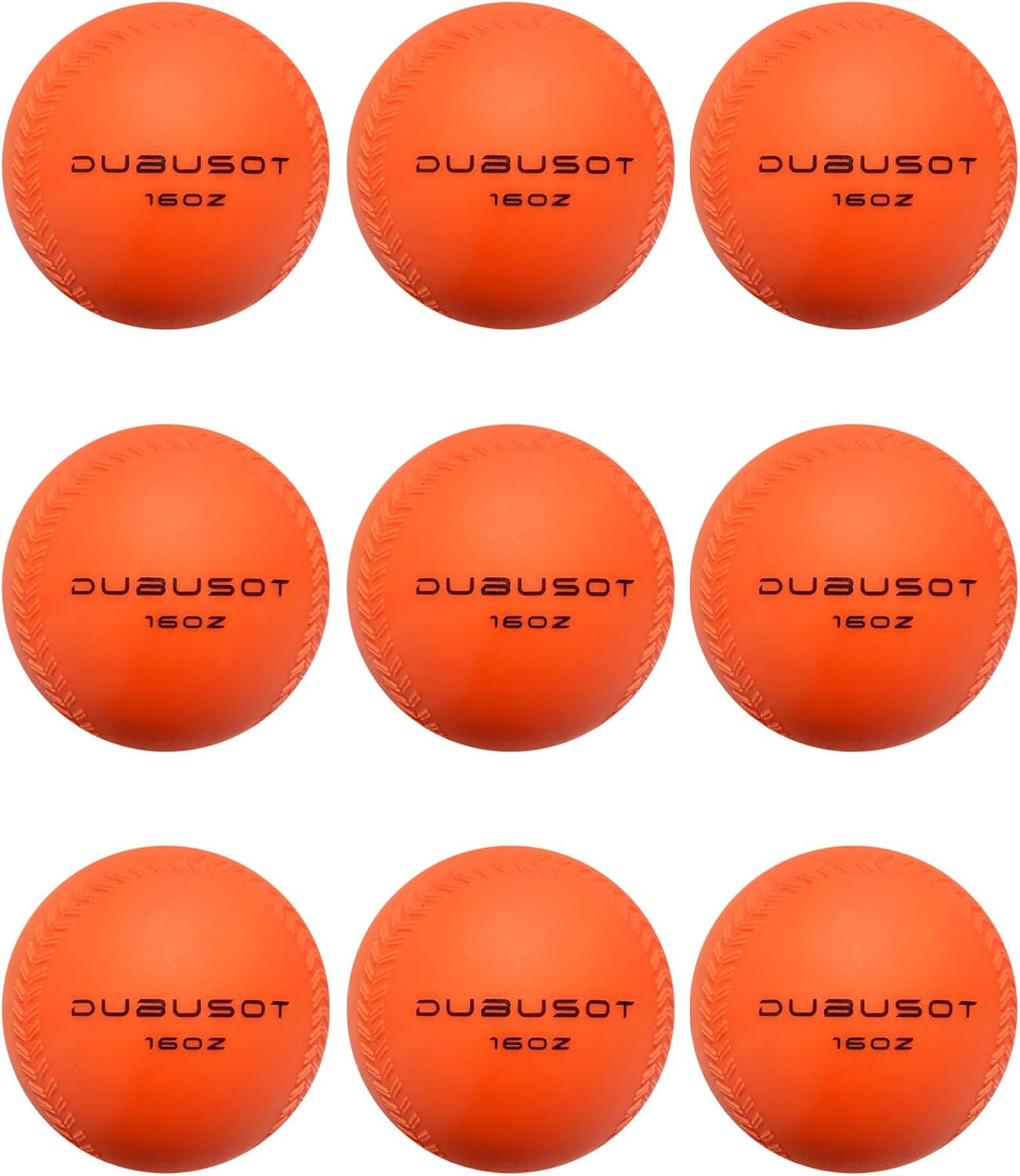 9 Pack Weighted Balls for Baseball & Softball Training Gear