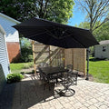 11 Feet Patio Umbrella with 360-Degree Rotation for Shade