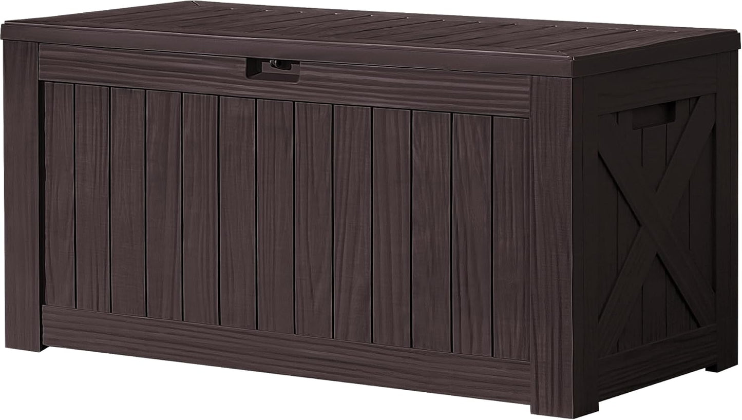 Devoko 120 Gallon Deck Box: Large Outdoor Storage Solution