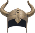 Kids Viking Horned Helmet Costume Hat for Battle Play - Bronze