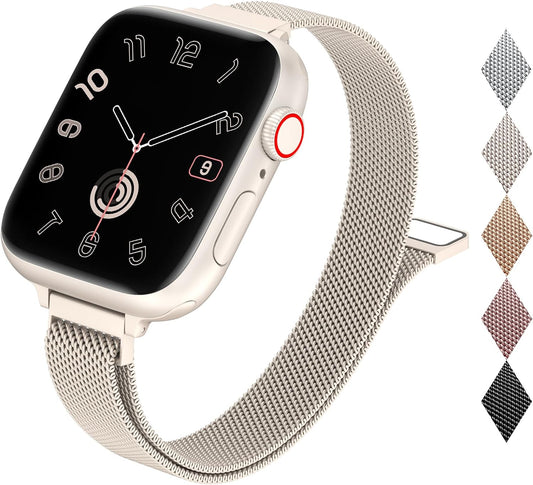 Stylish & Secure Magnetic Stainless Band for Apple Watch