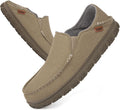 Men's Moccasin Slippers with Memory Foam - Breathable Indoor/Outdoor