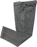 Mens Vintage Tweed Dress Pants Slacks Trousers Regular Fit