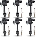 ENA Pack 6 Ignition Coil with 6 Iridium Spark Plug for 3.6 V6