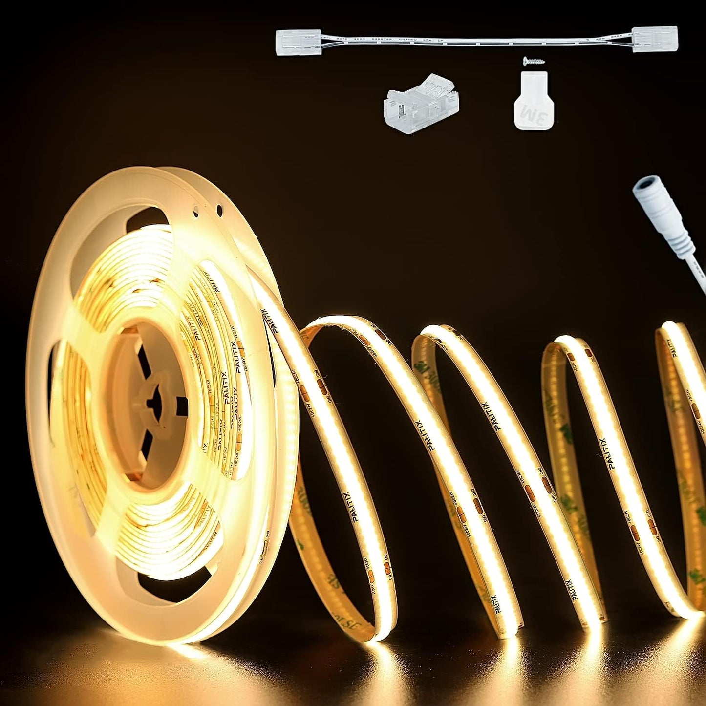 PAUTIX COB LED Strip Light 32.8ft Super Bright Warm White