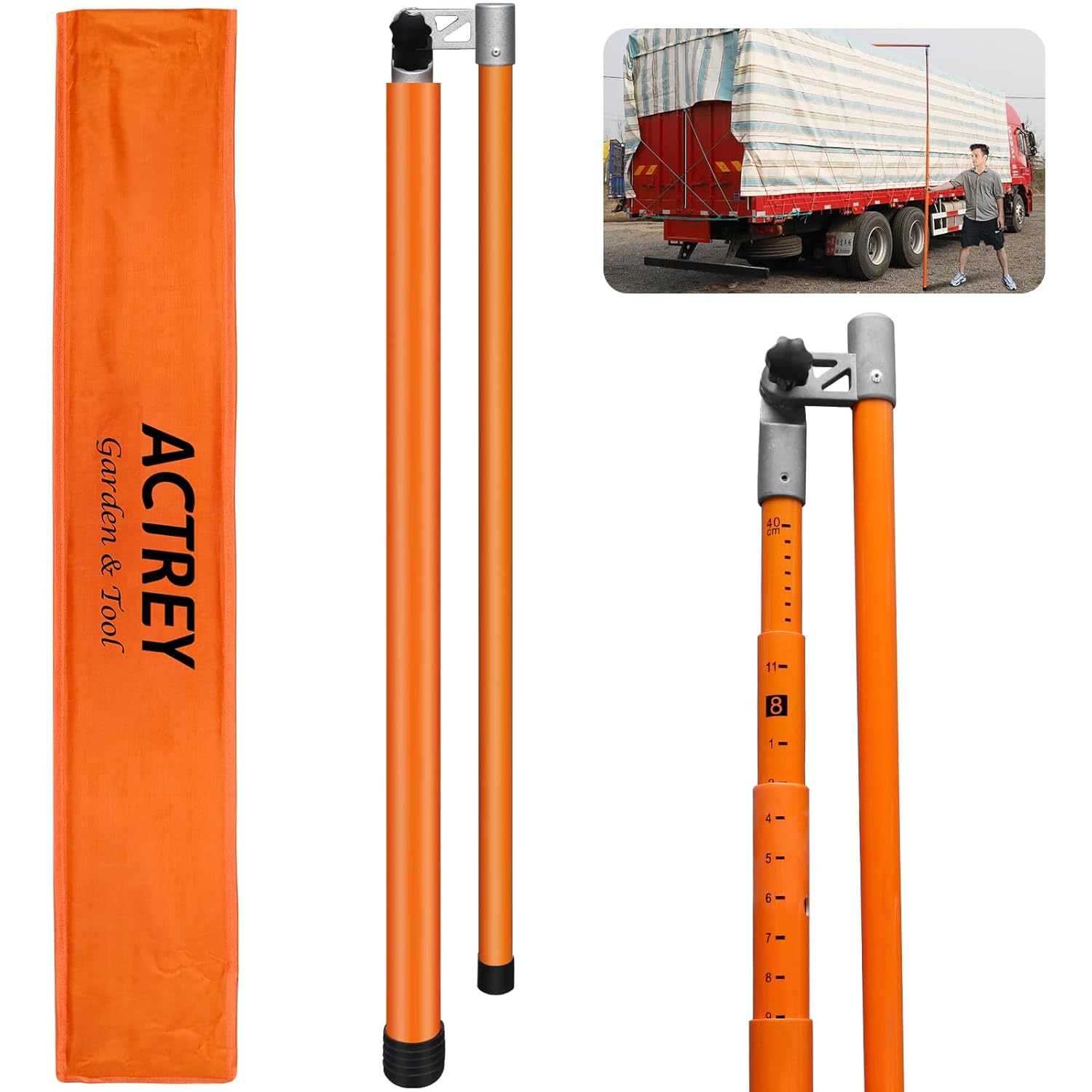 15FT Load Height Measuring Stick for Trucks - Easy to Read