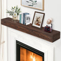 G GOOD GAIN Fireplace Mantel 60in - Handmade Rustic Floating Mantel