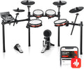 Donner DED-300X Electronic Drum Set - Quiet Mesh 5-Pad Kit