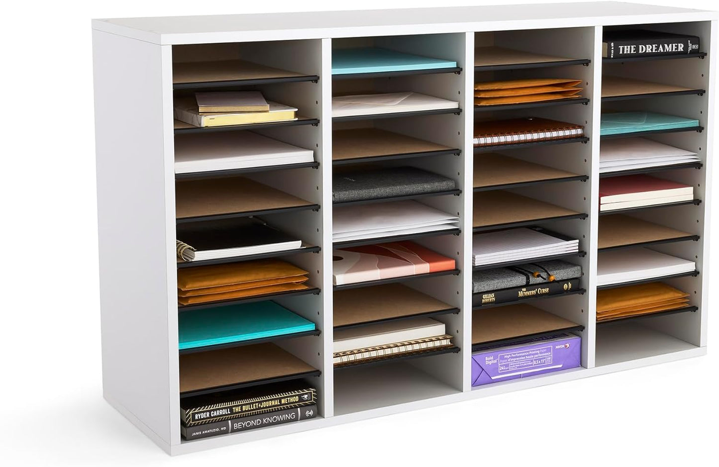 Safco Wooden Paper and Mail Organizer for Efficient Home Office