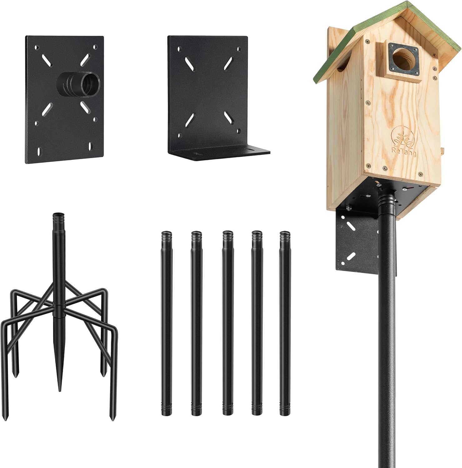 Adjustable 92 Smart Bird Feeder Pole - Heavy Duty & Easy Setup!