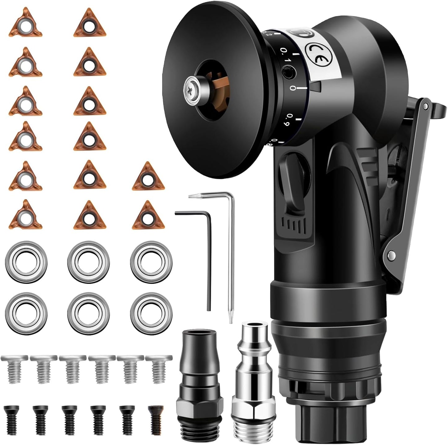 2 in 1 Pneumatic Chamfering Tool for Metal, Wood, and More