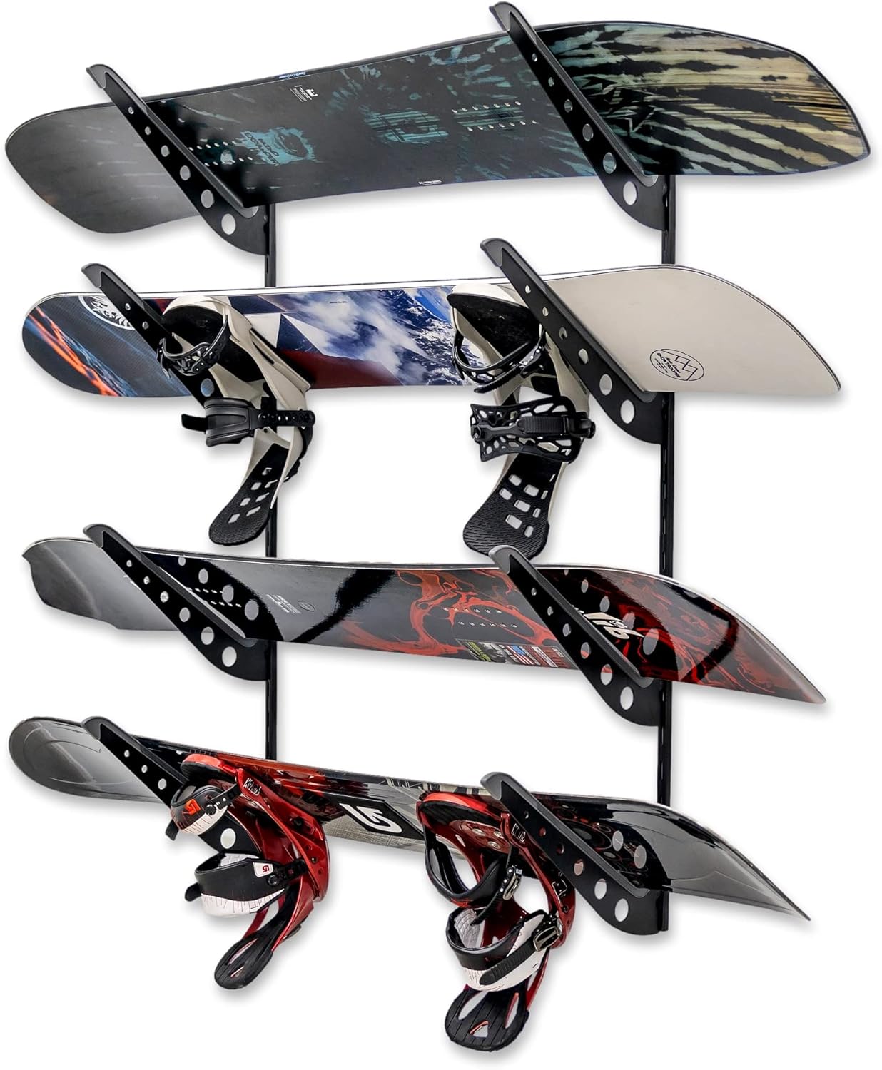 Space-Saving Snowboard Wall Mount Rack