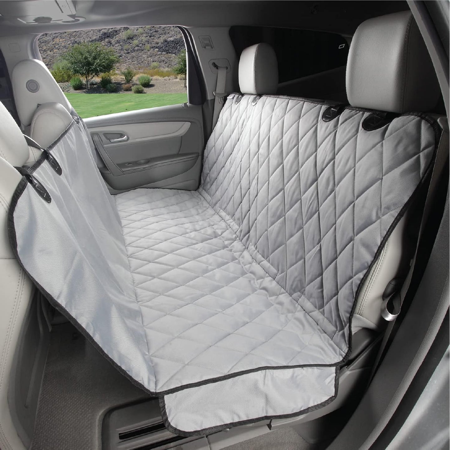4Knines Dog Backseat Cover with Hammock for Cars and SUVs