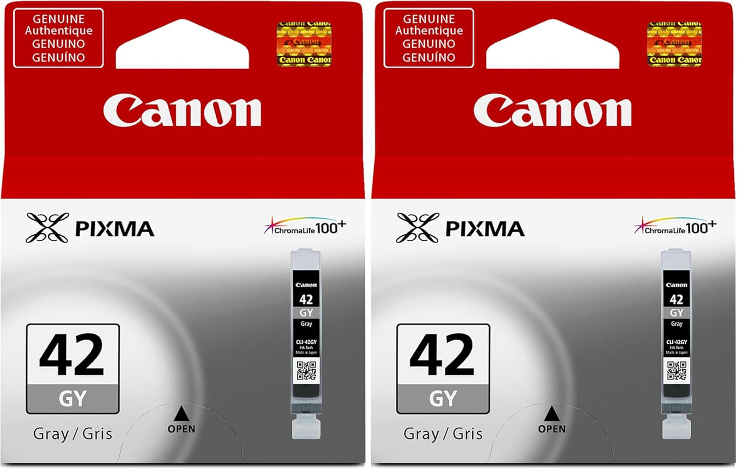 Canon CLI-42 GY Gray Ink Tank Pack of 2 for Stunning Prints