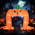 Spooky Pumpkin Archway Inflatable Decor 12ft Long 9ft Tall - Bright