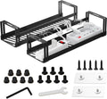 Under Desk Cable Management Tray 2-Pack - Sturdy Steel Cable Basket