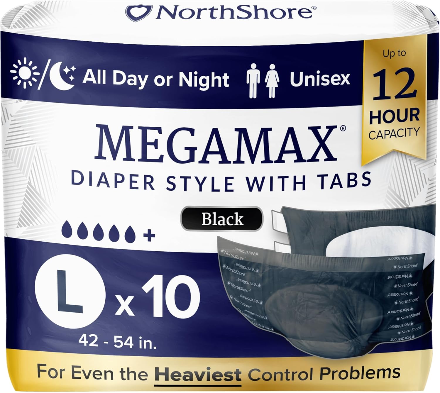 NorthShore MegaMax Adult Overnight Diapers for Ultimate Comfort